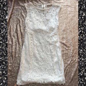 White lace dress